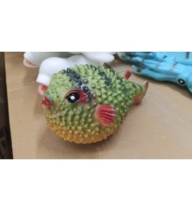 Plastik Oyuncak Büyük Boy Balık Balon Balığı Pufferfish 15 cm
