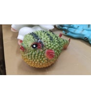 Plastik Oyuncak Büyük Boy Balık Balon Balığı Pufferfish 15 cm