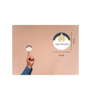 Hajj Mubarak Etiketi Hediye Sticker Gift Umre Hajj Yuvarlak Mat Çıkartma 4 Cm (40 ADET)