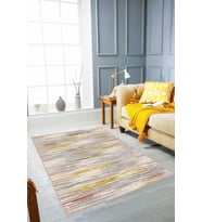 Yeşil Sarı Sade Desensiz Kaymaz Tabanlı Dekoratif Halı TA08 - 100 x 160 cm