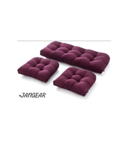 Balkon rattan pofidik lotus takım minderi teras minder 3 parça