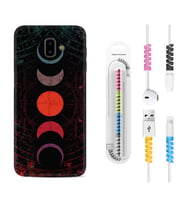 Samsung J6 Plus J7 Prime J7 Pro M20 Kılıf Kablo Koruma Spiral Silikon Epiclys 1645