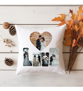 LOVE Kişiye Özel Fotoğraflı Yastık