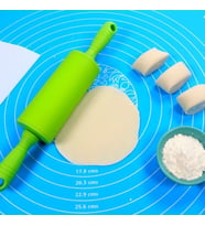40*50 cm Silikon Ölçekli Kullanımı Kolay Hamur Açma Matı Ekmek Mantı Makarna Hamuru Yoğurma Matı (5343)