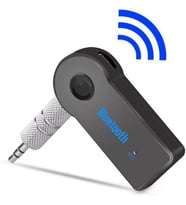 Mikrofonlu Bluetooth Ses Alıcı Araç ve Hoparlör İçin Aux Girişli Kablosuz Dönüştürücü Kiti