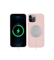 Apple iPhone 13 Pro Uyumlu Kılıf Zore Silksafe Wireless Kapak (Açık Pembe)