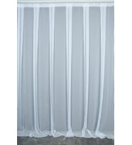 MAKARNA MODEL SİMLİ BEYAZ RENK HAZIR DİKİLMİŞ PİLELİ TÜL PERDE 300*260 