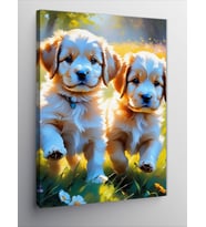 Kanvas Tablo Yavru Köpek