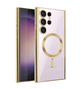 Samsung Galaxy S25 Ultra Kılıf Kross Magneticsafe Kapak - Gold