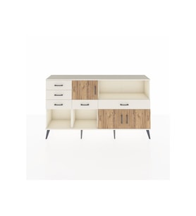 Arges Konsol 2 Raflı 5 Çekmeceli 3 Kapaklı 176x30x99 Aytaşı-Çam/Aytaşı