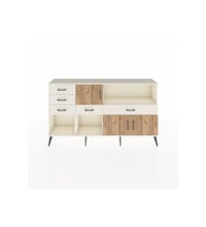 Arges Konsol 2 Raflı 5 Çekmeceli 3 Kapaklı 176x30x99 Aytaşı-Çam/Aytaşı