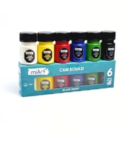 Miart Cam Boyası 6 Renk x 30 ml