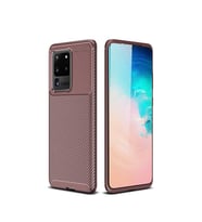 Lexroo Galaxy S20 Ultra Kılıf Negro Silikon Kılıf - Kahverengi