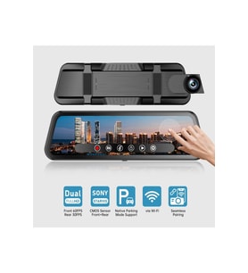 2K Ultra HD Dokunmatik Park Kameralı Wifi Araç İçi Kamera 170 Derece Açılı 9,66 inç