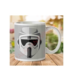 Star Wars Scout Trooper Biker Episode VI Return of the Jedi İki Tarafı Baskılı Kupa Bardak