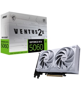 MSI GEFORCE RTX 5060 8G VENTUS 2X OC WHITE GDDR7 128B DX12 PCIE 5.0 X16 3XDP 1XHDMI