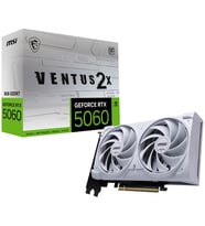 MSI GEFORCE RTX 5060 8G VENTUS 2X OC WHITE GDDR7 128B DX12 PCIE 5.0 X16 3XDP 1XHDMI