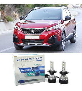 Peugeot 3008 Led Xenon Kısa Far Ampulü H7 Access Yeni Seri Beyaz 2016+