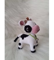 Maskot Buzu Sevimli Buzağı Amigurumi Organik Oyuncak