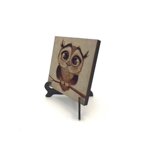 Baykuş Baskılı MDF Masaüstlük 10X10