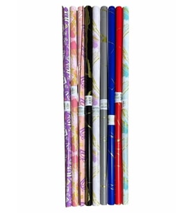 Vagon Ambalaj Kağıdı Kuşe Paketleme Kağıdı 70X100Cm S-025 Karışık - 6 adet