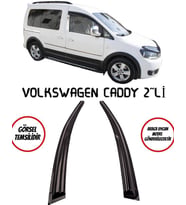 Volkswagen Caddy 2011-2020 Cam Rüzgarlığı  2li (Siyah)