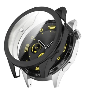 Huawei Watch GT4 46mm Uyumlu Kasa ve Ekran Koruyucu 360 Tam Koruma Silikon Kılıf