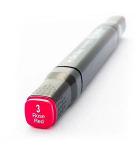 DEL REY TWIN MARKER R3 ROSE RED