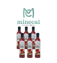 Minecal Gul Sirkesi 6x500 ml – %100 Katkısız Doğal  Şekersiz  Koruyucu Içermez