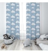Çocuk Odası Dijital Baskılı 135x260cm Tek Kanat Fon Perde Model 00019