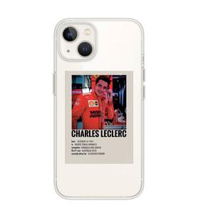 Iphone 14 Plus Uyumlu Charles Leclerc Desenli Şeffaf Telefon Kılıfı