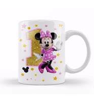 Mini Fare Minnie Mouse 1 Bir Yaş Hediyesi Kupa Bardak Porselen