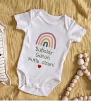 BK Kids Babalar Günü Tasarımlı Bebek Body Zıbın - Model 2