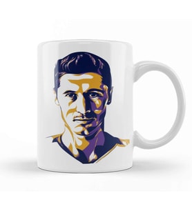 Robert Lewandowski Kupa Bardak Porselen