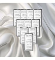 10 Adet 1000 Gr Gmr Gümüş Külçe