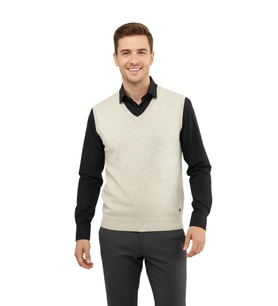 Erkek V Yaka Süveter Çelik Örgü Regular Kalıp 5200H BGL-ST04962
