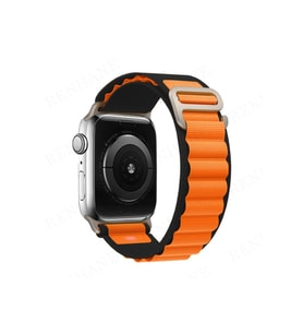 Mey İthalat® Watch 49Mm Mountain Kordon - Siyah-Turuncu