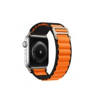 Mey İthalat® Watch 49Mm Mountain Kordon - Siyah-Turuncu