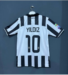 Juventus 2014-2015 Kenan Yıldız nostalji Yetişkin Forması siyah/ beyaz