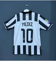 Juventus 2014-2015 Kenan Yıldız nostalji Yetişkin Forması siyah/ beyaz