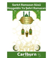 Premium Osmanlı Motifli Manevi 4 Parça Motifli Sarkıt Ramazan Süsü Yeşil Hoşgeldin Ya Şehri Ramazan