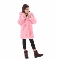 MODAQUEEN Çocuk Dondurma Figürlü Özel Tasarım Ceket (Pembe-Mavi)