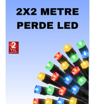 Mey İthalat® Noel Parti Dekorasyonu İçin 2X2 Led Perde Işık – 8 Fonksiyonlu