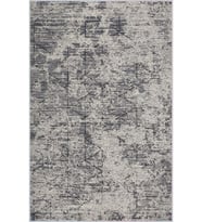 Eliana Home Baskılı, Yıkanabilir Kaymaz Taban Salon Halısı LNA1449 100x150 cm (Gri)