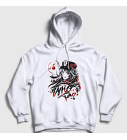 Presmono Unisex Beyaz Hu Tao Oyun Genshin Impact Kapüşonlu Sweatshirt 359707tt