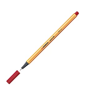 STABİLO 88 POİNT FİNELİNER KEÇE UÇLU KALEM 0.4mm 50 KOYU KIRMIZI