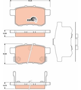 Honda Accord Arka Fren Balatası 2008-2015