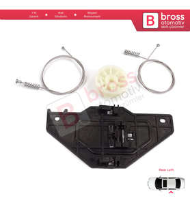 Citroen C4 Picasso MK1 UD Grand UA 2006-2013 9223E0 İçin Elektrikli Arka Sol Cam Kriko Tamir Seti