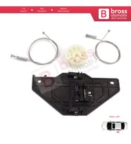 Citroen C4 Picasso MK1 UD Grand UA 2006-2013 9223E0 İçin Elektrikli Arka Sol Cam Kriko Tamir Seti