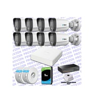Provzen TTec Hikvision 8 Kameralı IP Full HD Mikrofonlu Güvenlik Kamerası